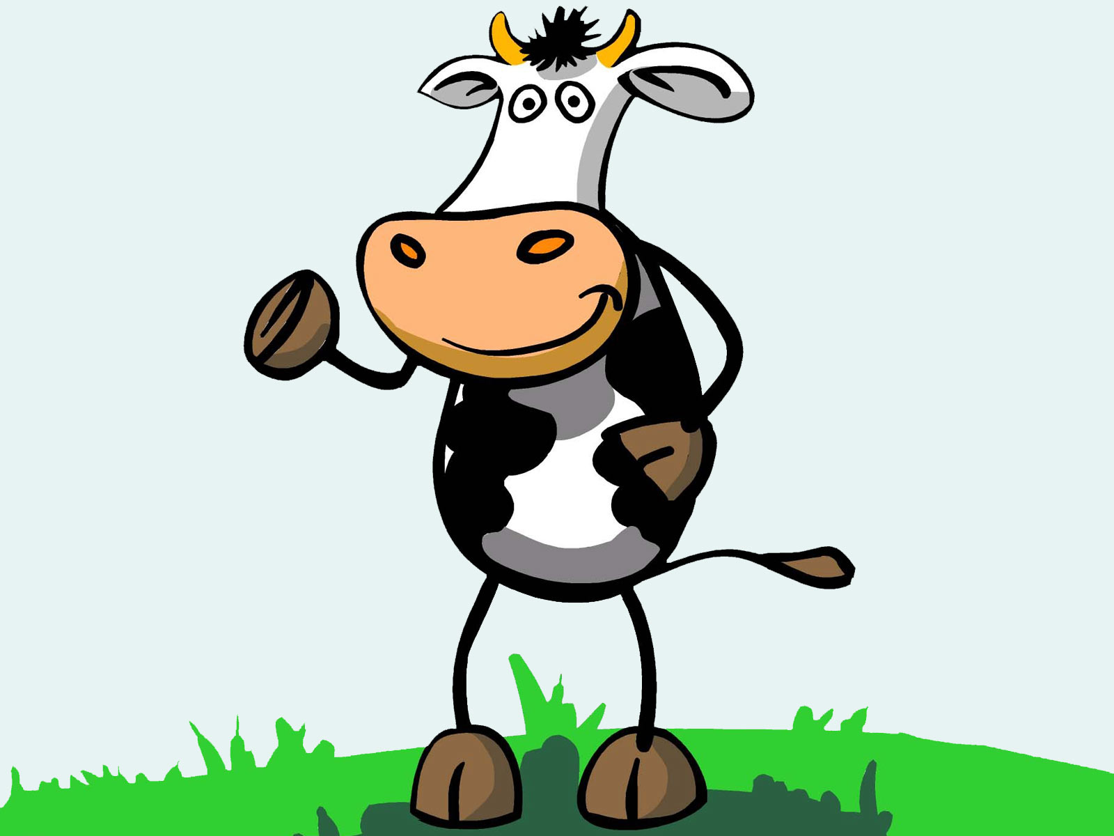 Download Cartoon Cow Picture Wallpaper 1600x1200 | Full HD Wallpapers