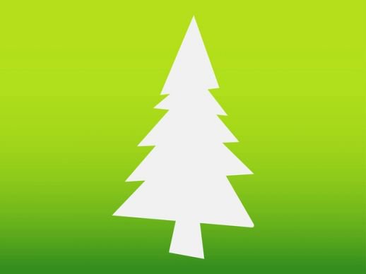 Christmas Tree Silhouette Vector - AI PDF - Free Graphics download