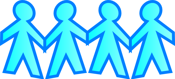 Stick People Holding Hands Clipart