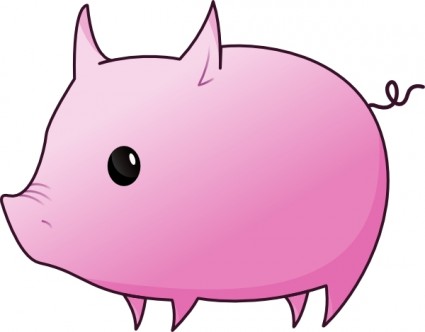 Pig clip art Vector clip art - Free vector for free download