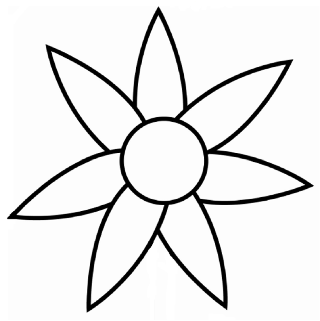 Flowers For  Sunflower Outline Clip Art