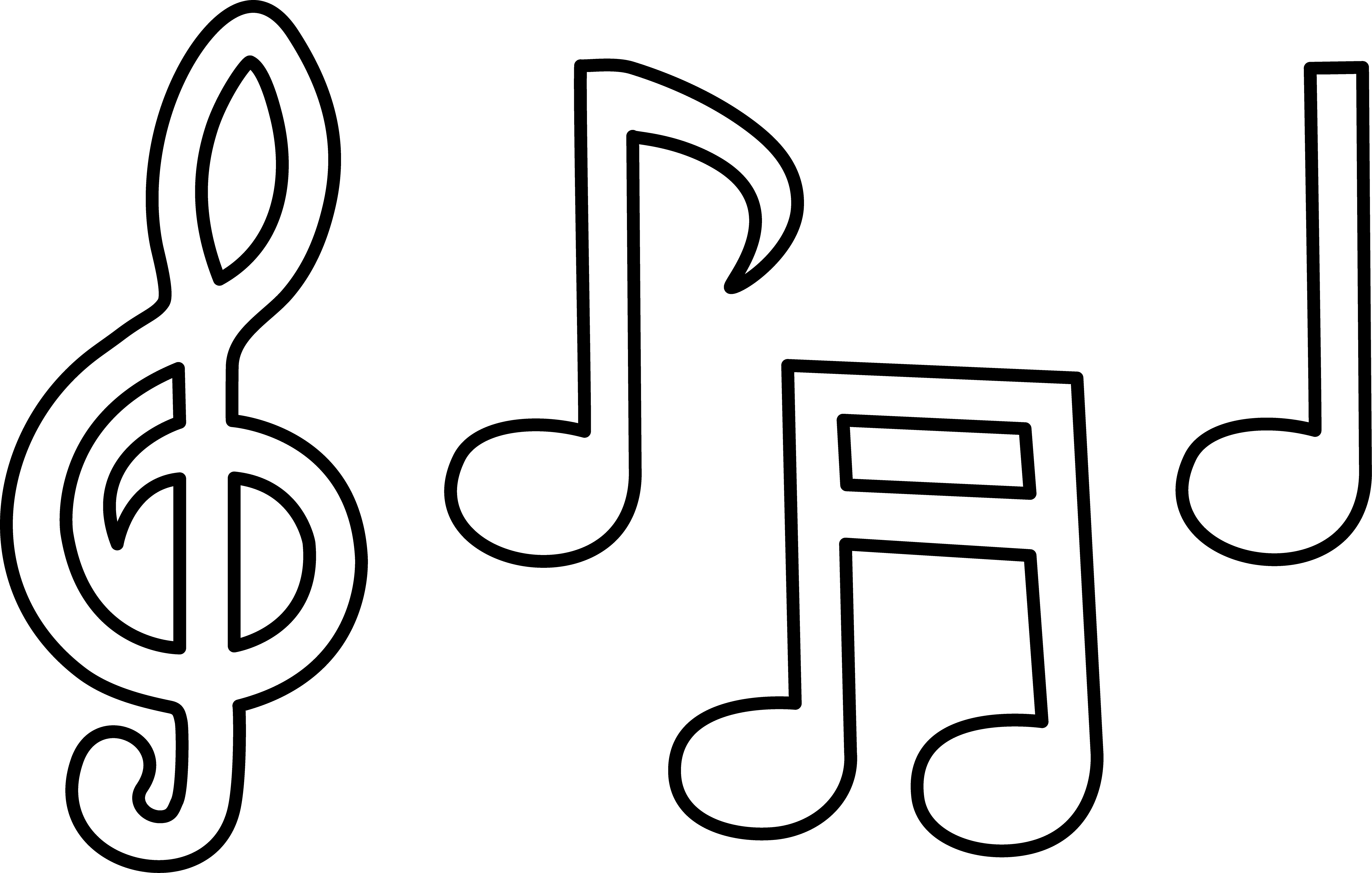 Music Notes Symbols Clip Art | Clipart library - Free Clipart Images