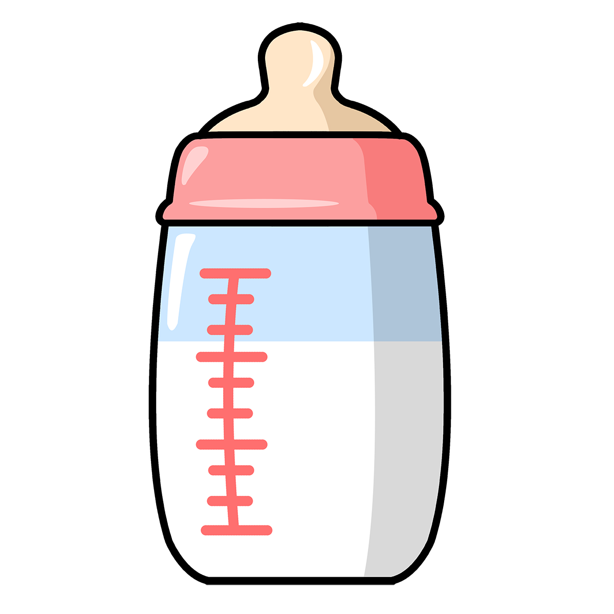 Free Cute Cartoon Baby Bottle Clip Art
