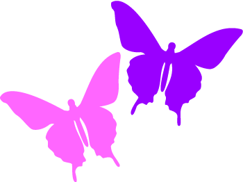 Pink Butterflies Clip Art | Clipart library - Free Clipart Images