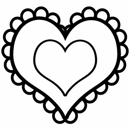 randverzierung clipart heart