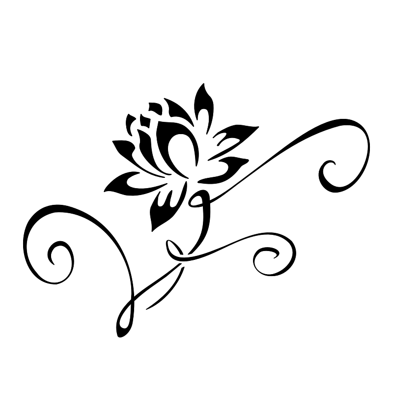 Free Black And White Flower Tattoo Download Free Clip Art Free Clip Art On Clipart Library