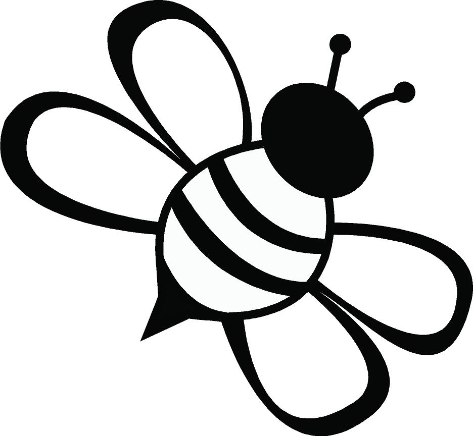 Free Bee Line Art, Download Free Clip Art, Free Clip Art on Clipart Library