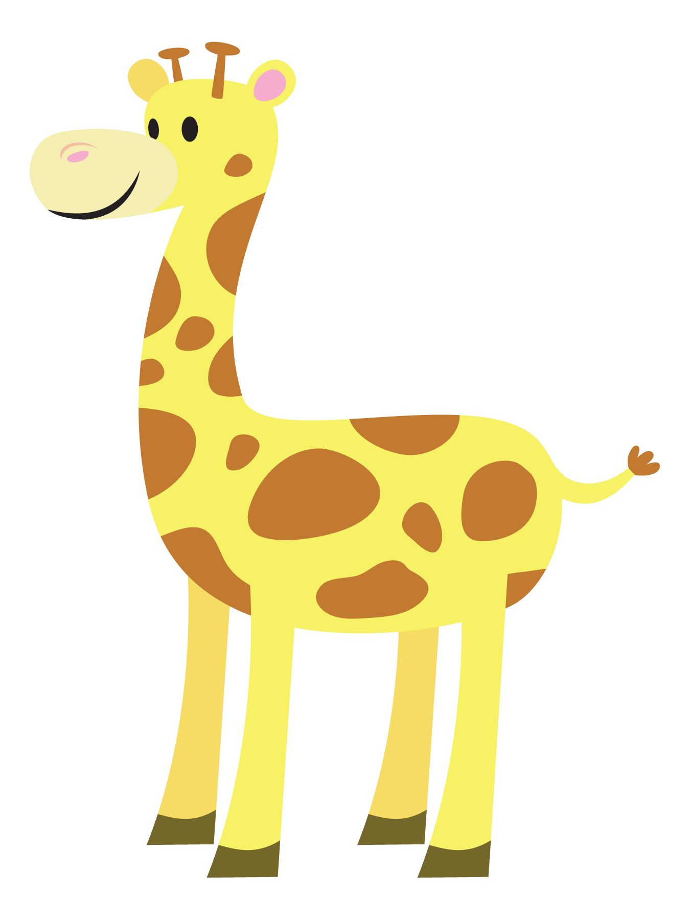 Free Cute Cartoon Giraffe Clip Art - Clipart library - Clipart library