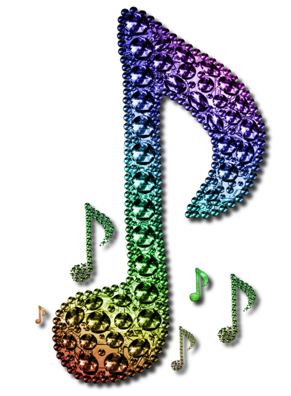 Rainbow Musical Notes Design by JSSanDA on Clipart library