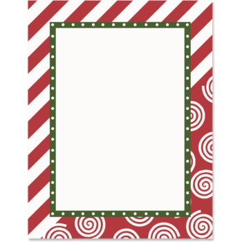 Candy Cane Lane PaperFrames� Christmas Border Papers