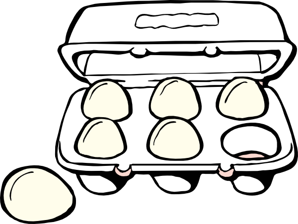 Egg Carton clip art - vector clip art online, royalty free 