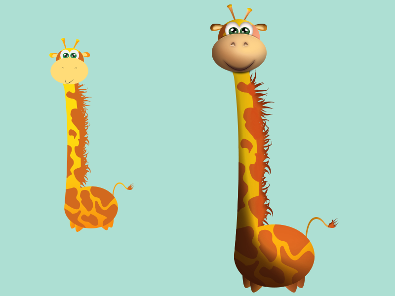 Dribbble - Cartoon Giraffe by Rebeka Dimitrievska