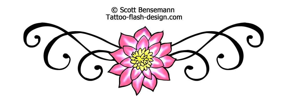 lotus flower tramp stamp tattoo - Clip Art Library