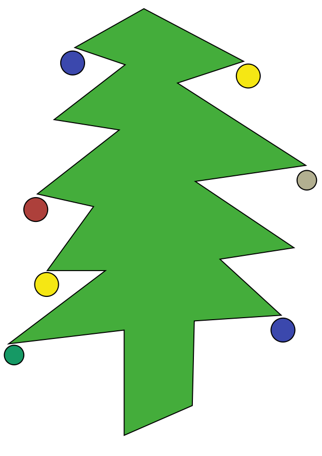Sweet Christmas tree Clipart, vector clip art online, royalty free 