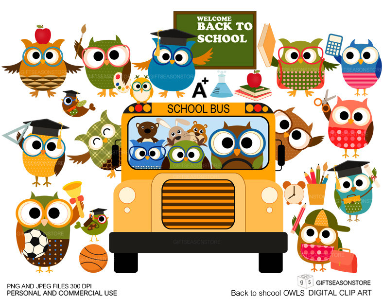 Popular items for school bus clip art 