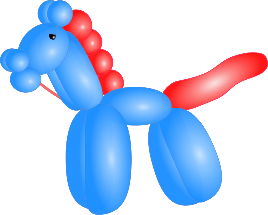 Balloon Horse Clipart, vector clip art online, royalty free design 