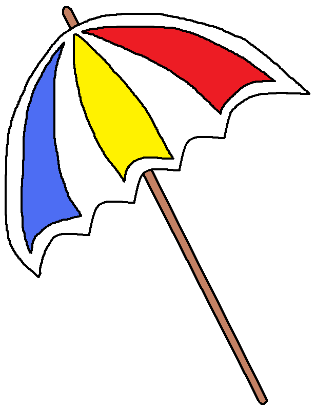 clipart beach chair and umbrella - photo #41
