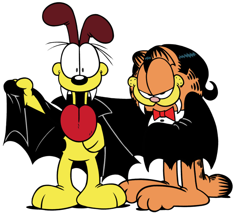 Halloween Garfield  Odie Cartoon Character Clipart Picture Image 