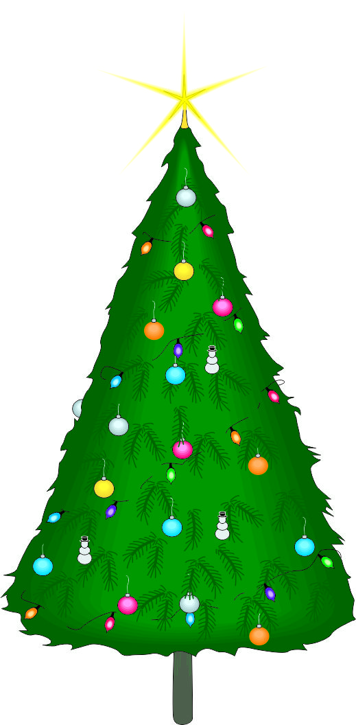 Cartoon Picture Of Christmas Tree