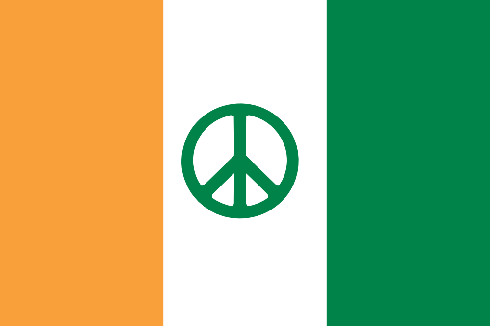 clipartist.net � Clip Art � flag ireland peace flag 2 saint 