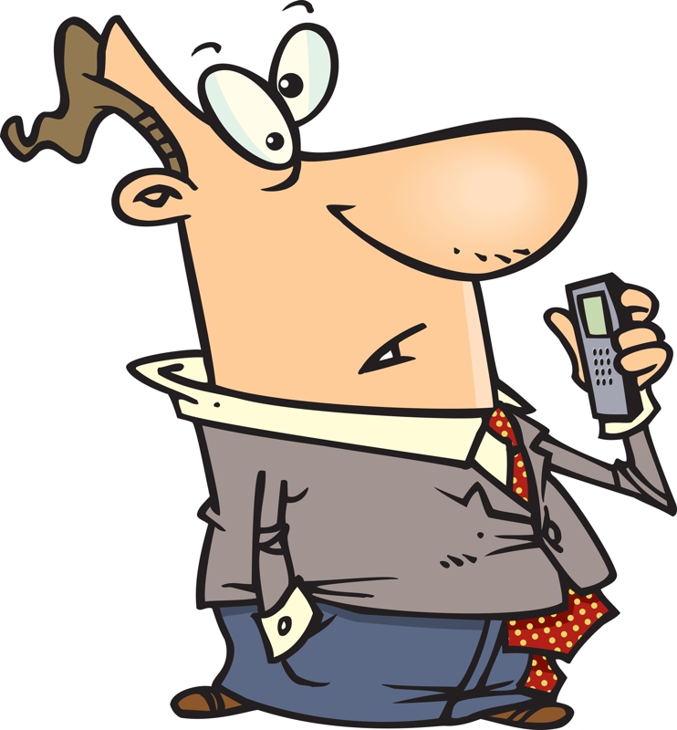Man Talking On Cell Phone Cartoon Images  Pictures - Becuo
