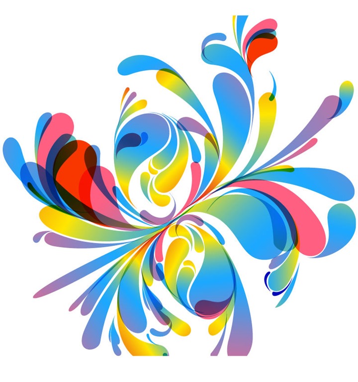 Abstract Vector Colorful Floral Design Illustration | Free Vector 