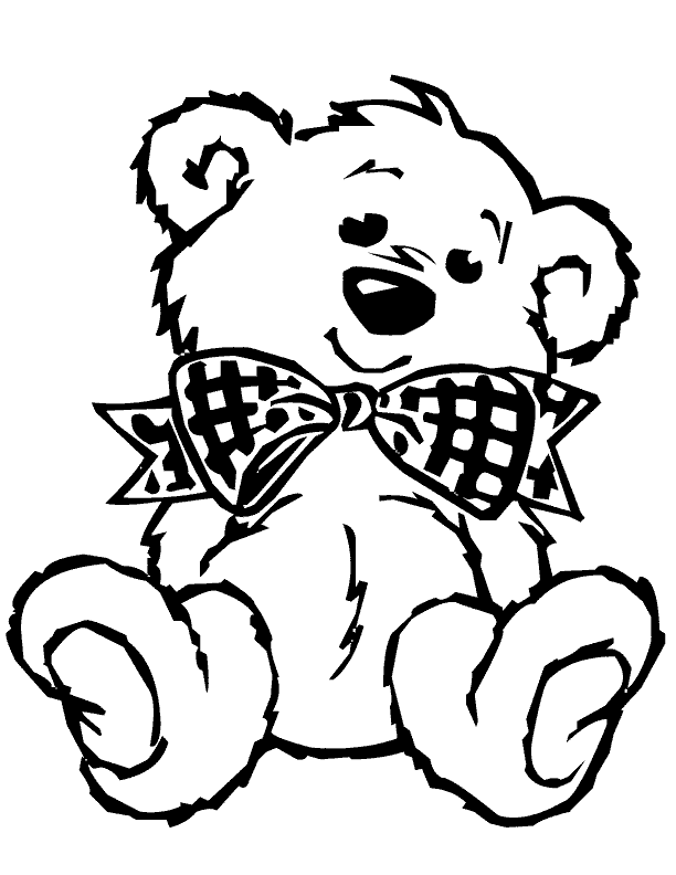 teddy bear white and black