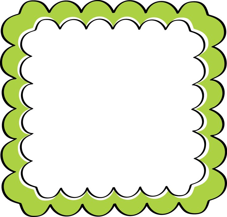 Green Scalloped Frame - free clip art | clipart | Clipart library