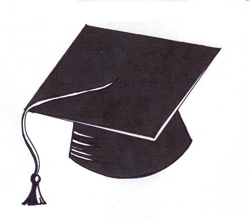 Graduation Cap Outline - Clipart library