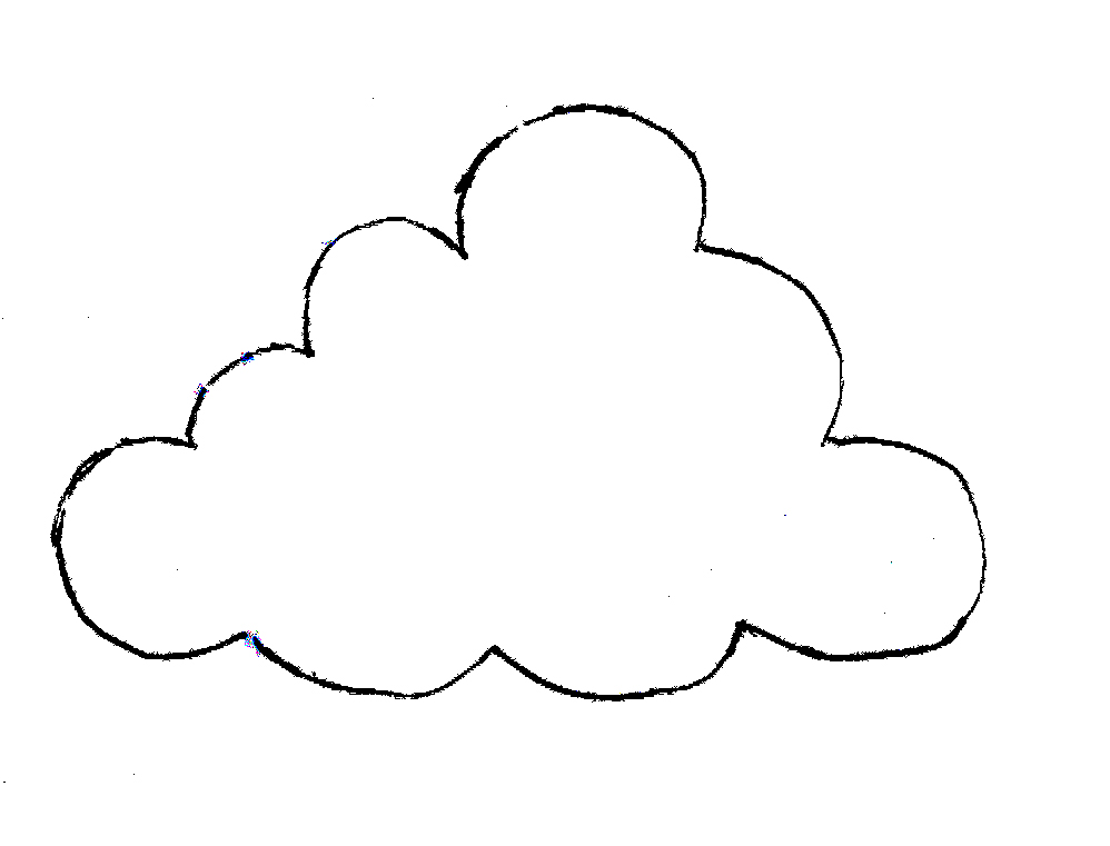 Free Printable Cloud Template, Download Free Printable Cloud Template