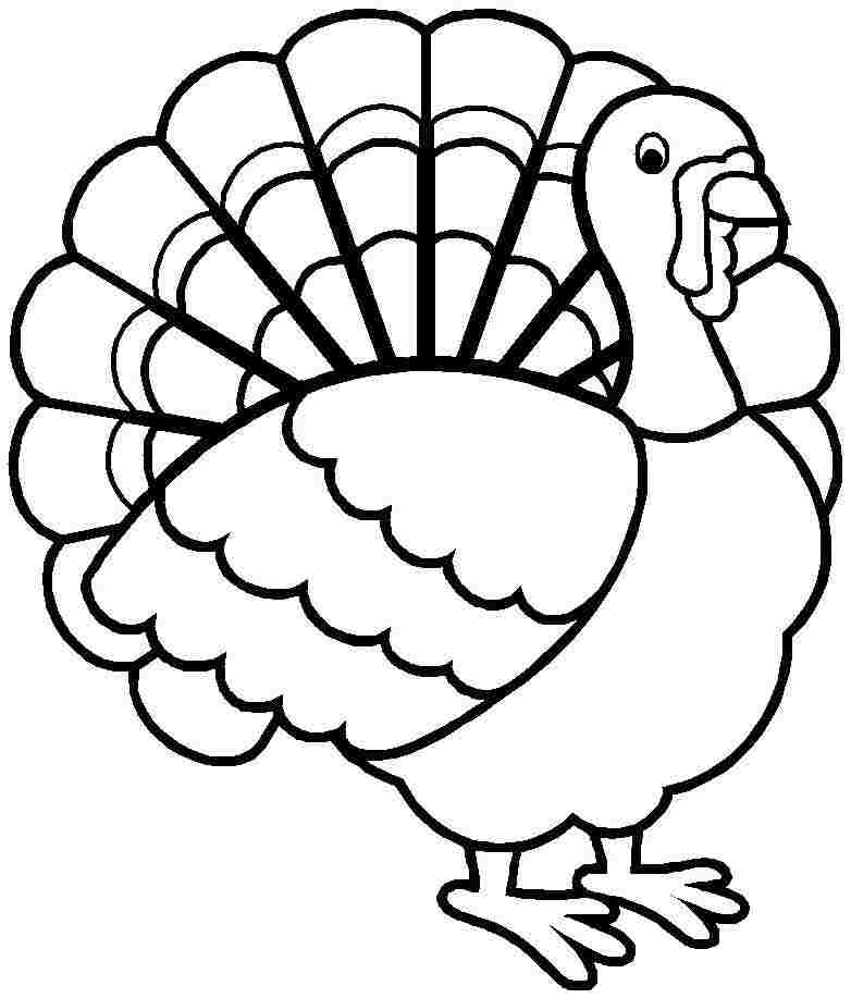 Turkey coloring page