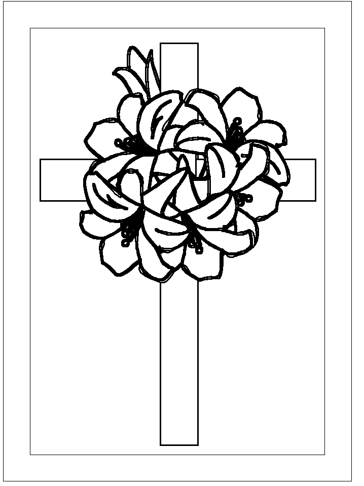 Methodist Cross Coloring Page Coloring Pages