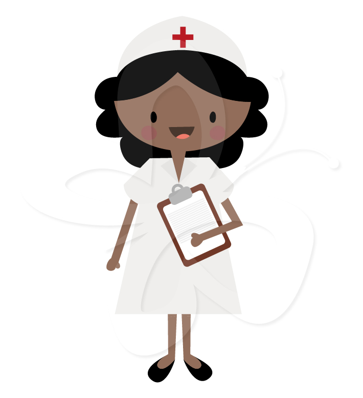 Medical Clipart Set - Nurse, Doctor and Surgeon - Creative Clipart 