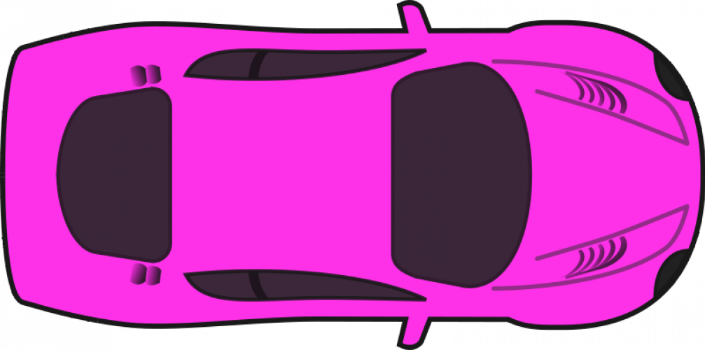 Pink racing car vector clip art | Public domain vectors
