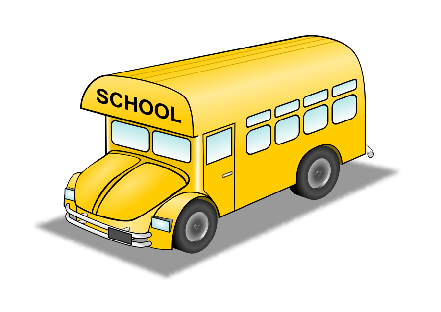 School Bus medium 600pixel clipart, vector clip art