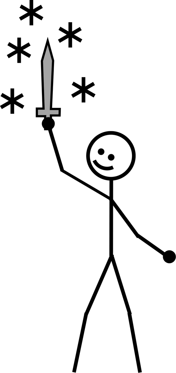 Mystic Knight stick figure by WRPIgeek on Clipart library