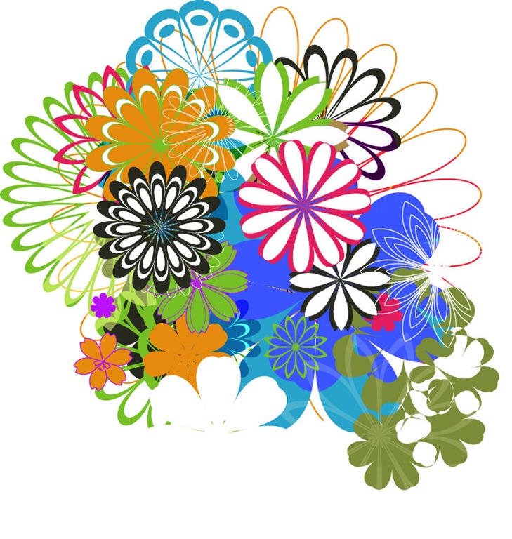Free Vector Flowers | Flower Vector | Abstract