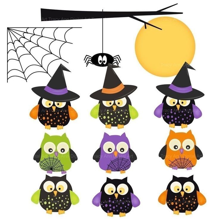 Halloween Owl Clip Art Halloween Clipart