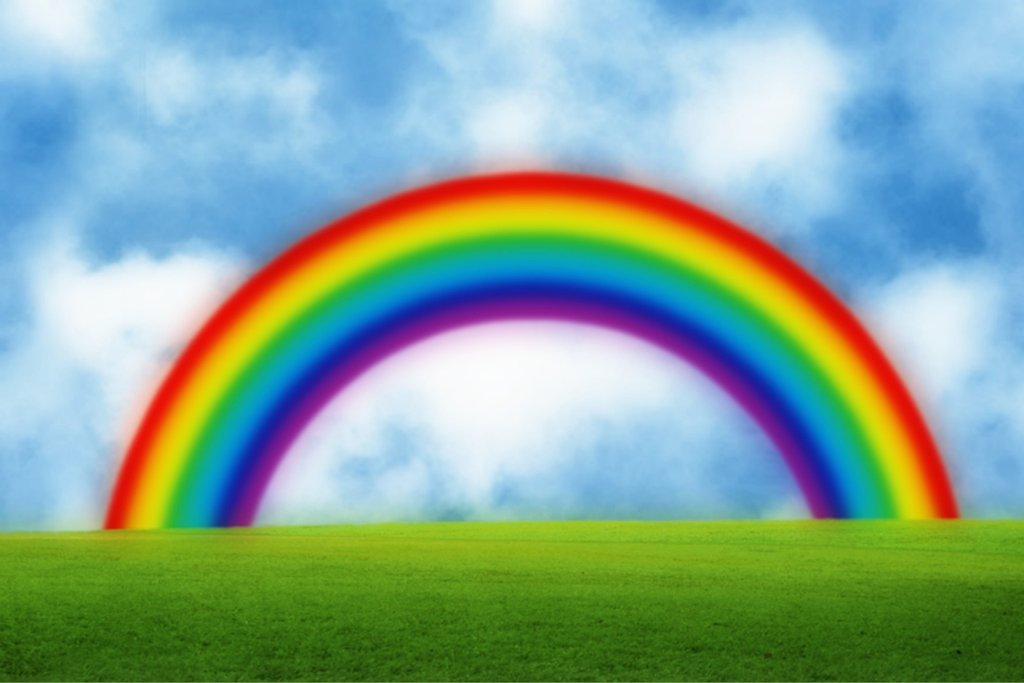 Premade Rainbow Summer Background