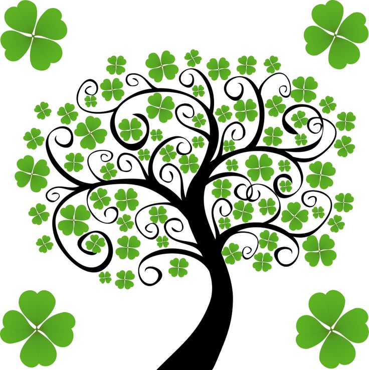 st patricks day art vector black and white