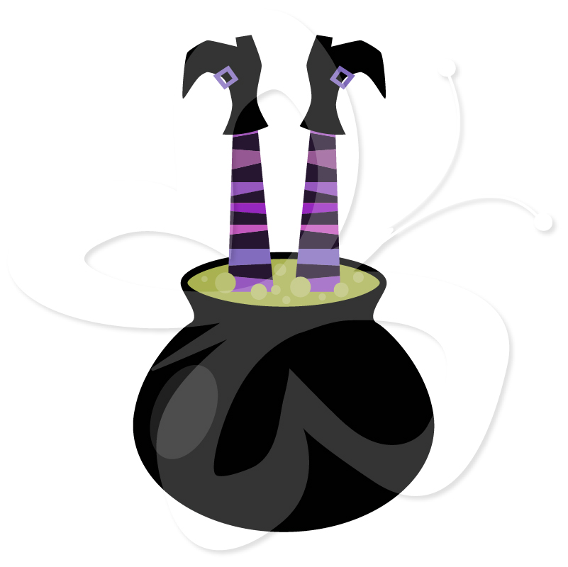 Wicked Witch Legs Clip Art Set - Creative Clipart Collection