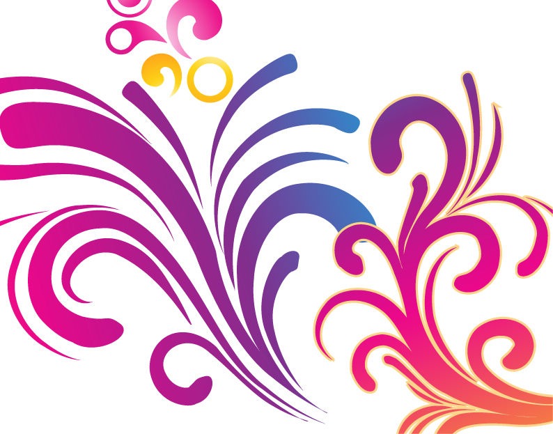 Colorful Swirls Background | Flower Vector | Abstract