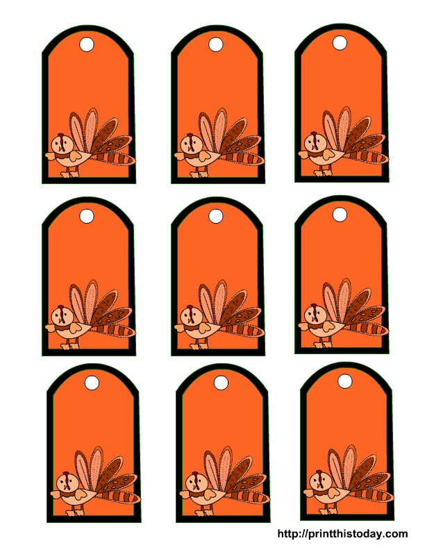 Free printable Tags for thanksgiving | Print This Today