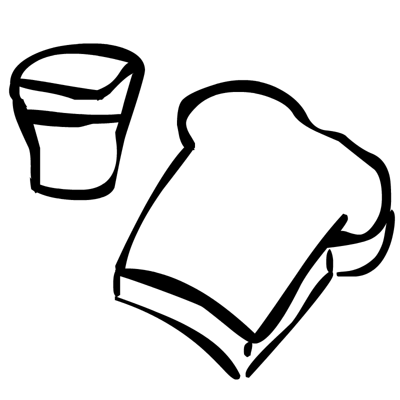 Slice Of Bread Clipart Black And White | Clipart library - Free 