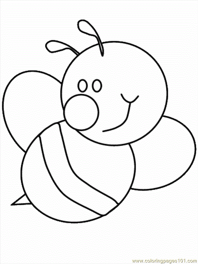 Bumble Bee Coloring Page - Clipart library