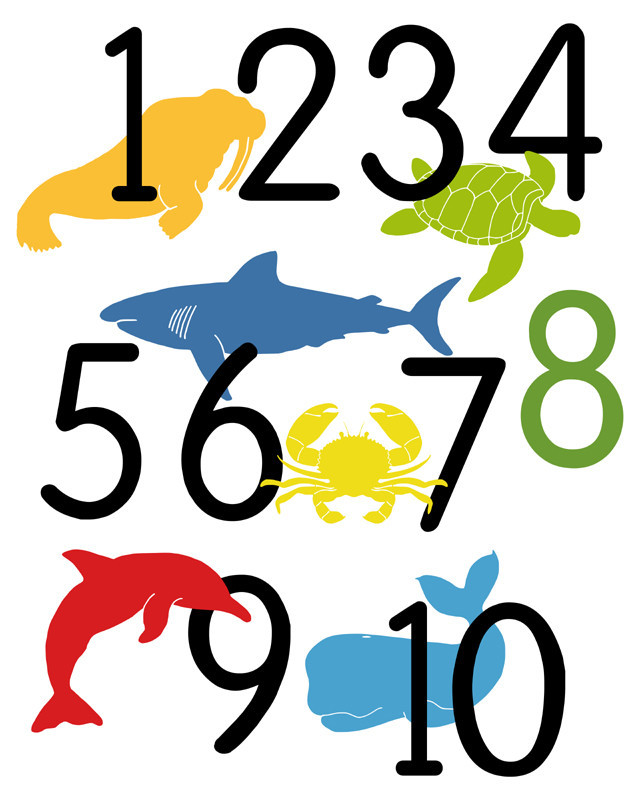nursery art, ocean animal alphabet poster, sea life | Art for 