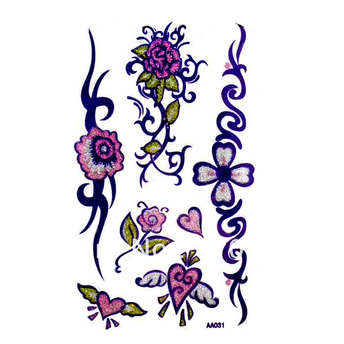 Flower Tattoo Foot Promotion-Online Shopping for Promotional 