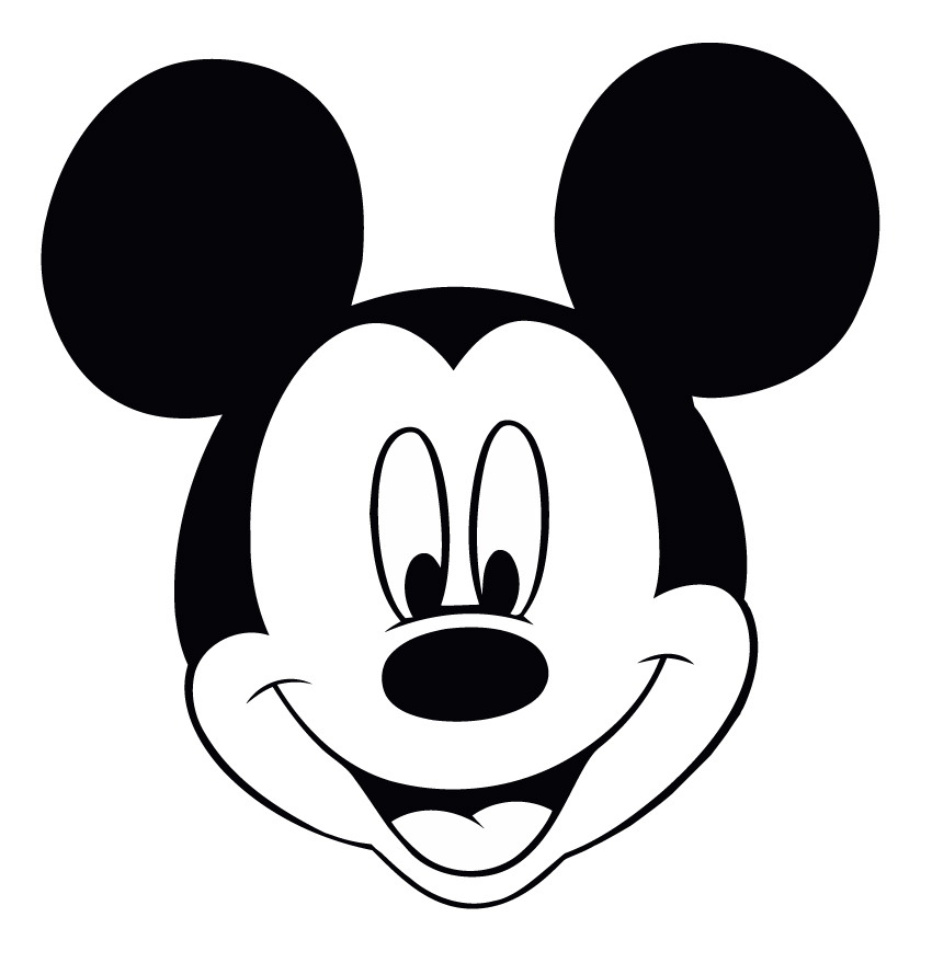 Mickey Mouse Head Template Free - Clipart library