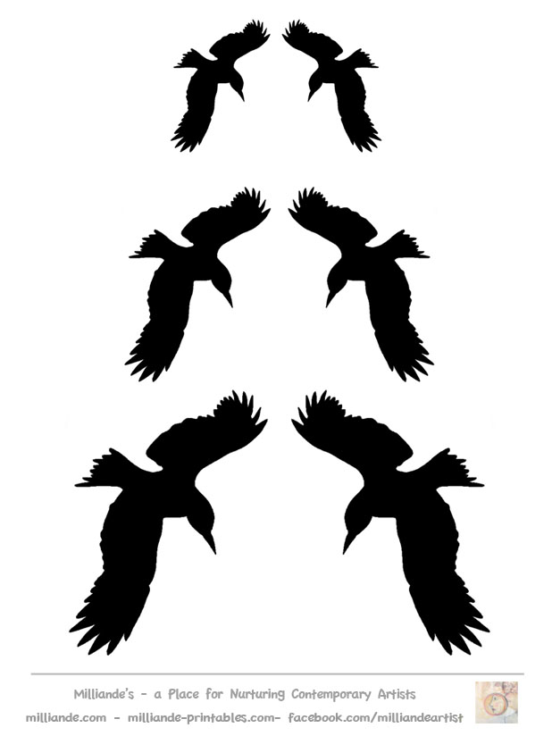 Bird Silhouette Stencils