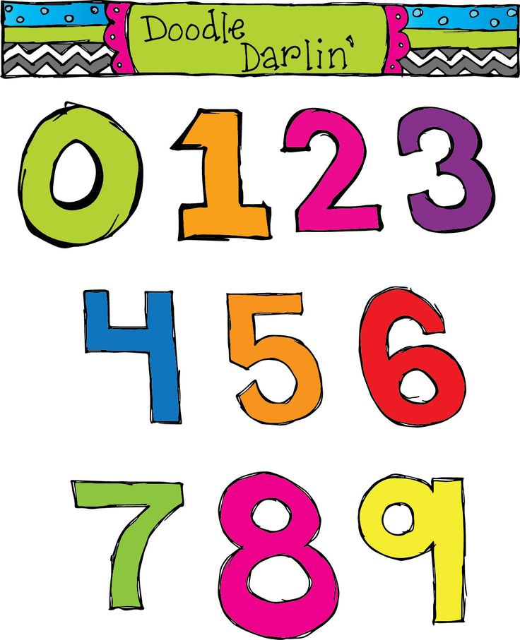 Basic Numbers Clipart Set